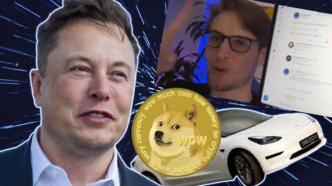 Matt Wallace Uses His Secret Powers To Make Elon Musk Tweet Dogecoin Tesla Acceptance During Live
