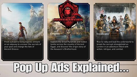 Assassin's Creed- Pop Up Ads Explained