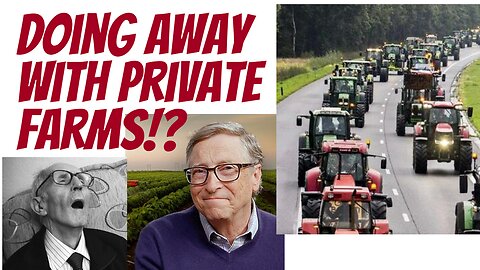 Globalists want to drive private farmers out of business! Everywhere!