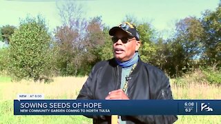 North Tulsa Army veteran breaks ground on new community garden