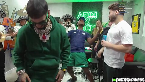 Speed pulled up to surprise Anuel & Adin Ross in style