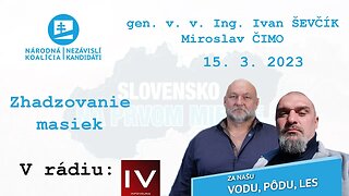 Zhadzovanie masiek. | 15. 3. 2023, gen. Ing. Ivan Ševčík a Miroslav Čimo v rádiu InfoVojna.