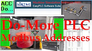 EasyPLC Machine Simulator (MS) Do-More PLC Modbus Addresses