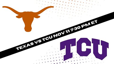 Texas Longhorns vs TCU Horned Frogs Prediction and Picks - College Football Picks Week 11