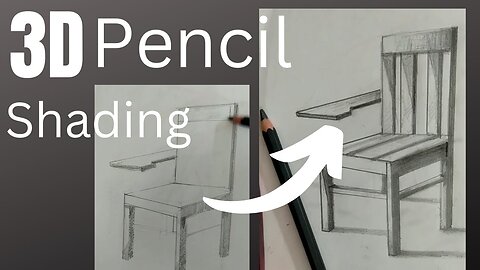 How to draw 3D chair || pencil shading || tutorial || ideas || step by step || S Kamal Art and Craft