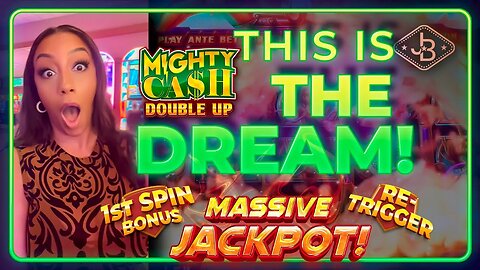 Incredible Luck 🍀 On Mighty Cash Double Up Slot! My Biggest Jackpot On Mighty Cash Slot Machine!