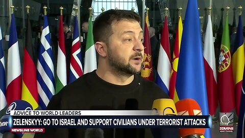 President Zelenskyy urges world leaders to show support for Israeli people