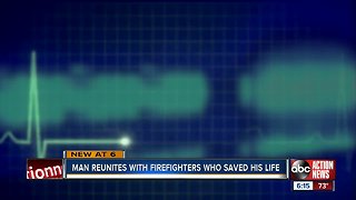 Celebrated Tampa General employee thanks firefighters, paramedics who saved his life after cardiac arrest