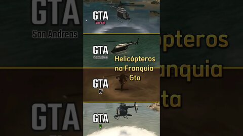 Helicópteros na Franquia #gta