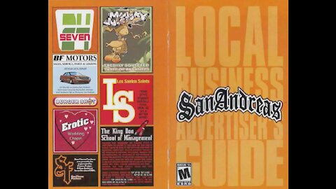 Grand Theft Auto: San Andreas - Game Manual (PS2) (Instruction Booklet)