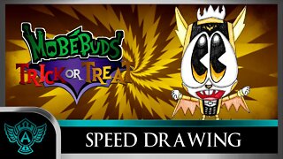 Speed Drawing: MobéBuds Trick or Treat - Zapavamp | A.T. Andrei Thomas 2022