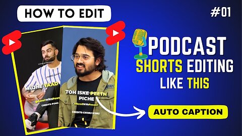 🎙️How to Make Podcast Shorts for YouTube ✨Like @ScrollWithPawan7 (1080p)