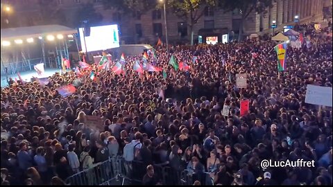 Something big is about to pop off in France, French Antifa gather in huge numbers