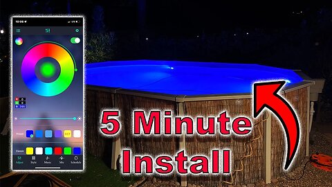 How To Install A Pool Light In An Above Ground Pool - LED Multicolor