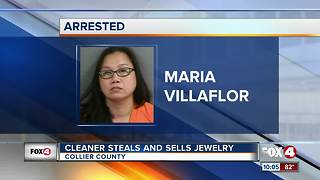 Cleaner Steals and Sells Jewelry