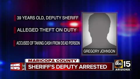 MCSO deputy accused of taking money from dead person