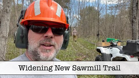 Working on New Sawmill Trailer and Guest Surprise!
