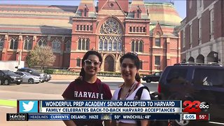 Delano family celebrates back-to-back Harvard acceptances