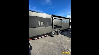 Like-New 2021 8.5' x 28' BBQ Kitchen Concession Trailer w/ Bathroom & Porch for Sale in Tennessee