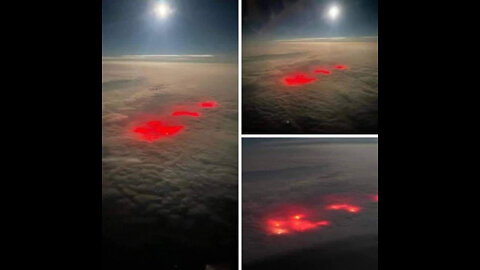 A Mysterious Red Glow Over the Atlantic Ocean Leaves a Pilot Baffled (July 2022)