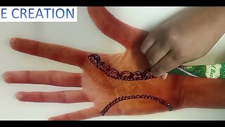 easy bharma full hand henna mehndi design