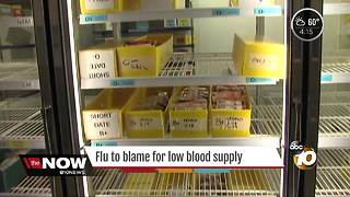 Flu to blame for low blood supply in San Diego