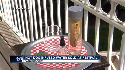 Hot dog infused water sold at festival in Vancouver