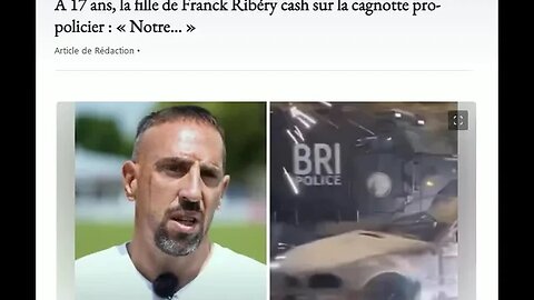A 17 ans, la fille de Franck Ribéry cash sur la cagnotte pro-policier:« Notre… »