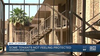 Renters told to leave despite Governor's protective order