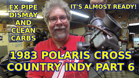 1983 Polaris Cross Country Indy Part 6: crank seals, can mod and carb cleaning