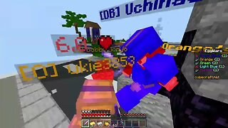 chasing a noob just to get bozo'd by myself in Cubecraft Eggwars