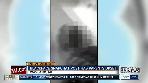 Blackface Snapchat post upsetting parents