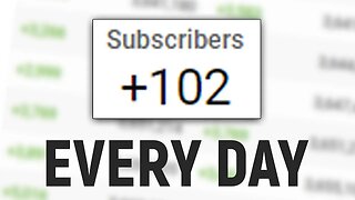 How to get 100 Subscribers on YouTube EVERY DAY