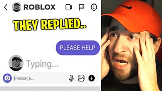 Roblox messaged me about My Hacked Account..