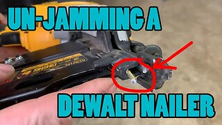 Un-jamming the DeWalt Cordless Brushless FRAMING NAILER