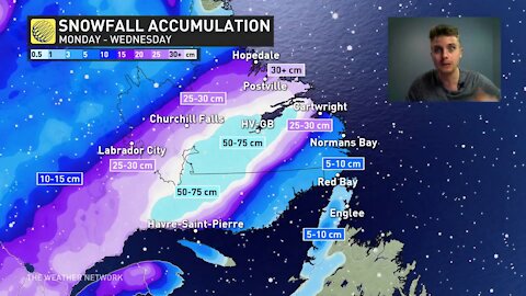 Paralyzing blizzard targeting Labrador, crippling snow amounts forecast