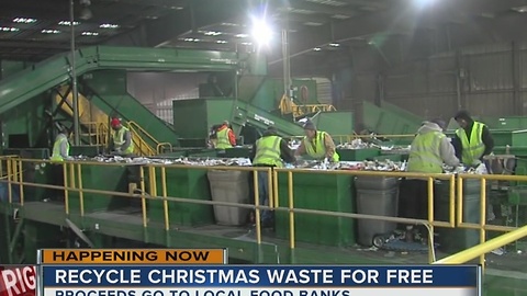 American Waste Control recycling all Christmas waster for free