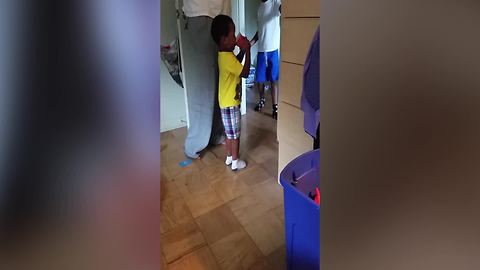 Tot Boy Won’t Share Frozen Juice With Mom