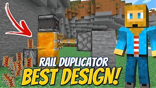 Minecraft Rail Duplicator - UNLIMITED Rails [Glitch]!