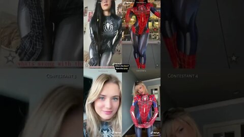 Rate the Girls: SpiderGirl Transition Time - TikTok Spiderman Compilation - Spiderman Challenge 🕷🕸