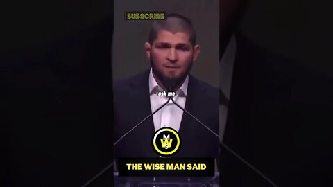 Khabib Nurmagomedov Just wait, your time will come
