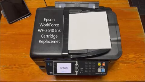 Epson WorkForce WF 3640 Ink Cartridge Replacement