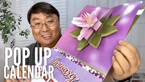 3D Pop-Up Lily Monthly Wall Calendar Unboxing
