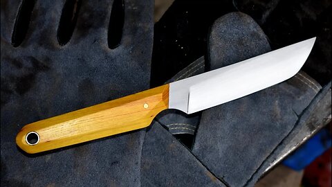 Forging a Tanto inspired knife from 5160