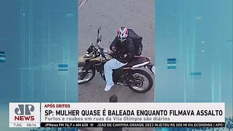 Mulher filma assalto em rua de SP e ladrão atira contra ela; veja vídeo