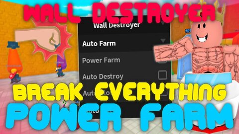 (2023 Pastebin) The *BEST* Wall Destroyer Simulator Script! Power Farm, Auto Break, and more!