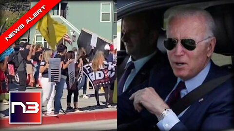Look Who Showed Up To Meet Biden While Stumping For Newsom in California