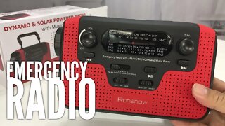 iRonsnow IS-388 Solar Powered Hand Crank NOAA Alert Weather Emergency Radio Review