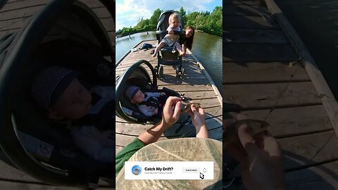 Baby Catches His First Fish!...Well, Sort of 😉 #shorts #fishingshorts #fishing