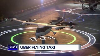 Uber unveils flying taxi service